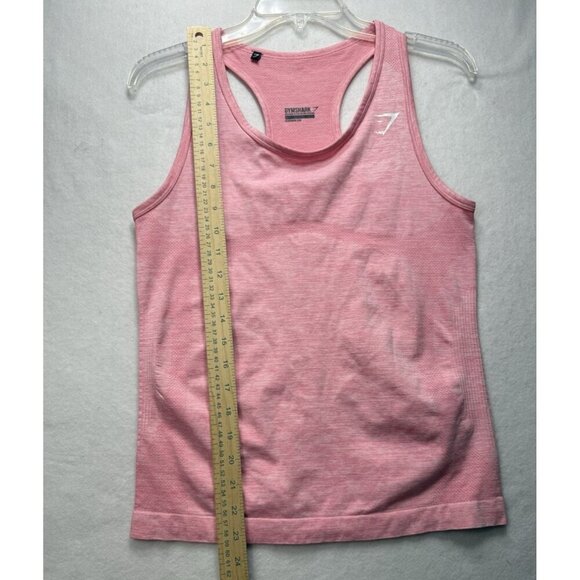 Gymshark Women’s Seamless Racerback Tank Top Sz L Pink  Athletic Workout Stretch - Picture 4 of 5